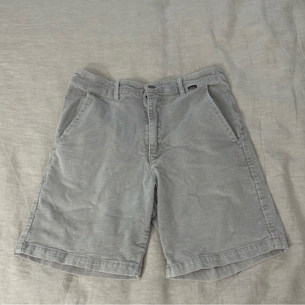 Jack’s surf board light gray corduroy shorts